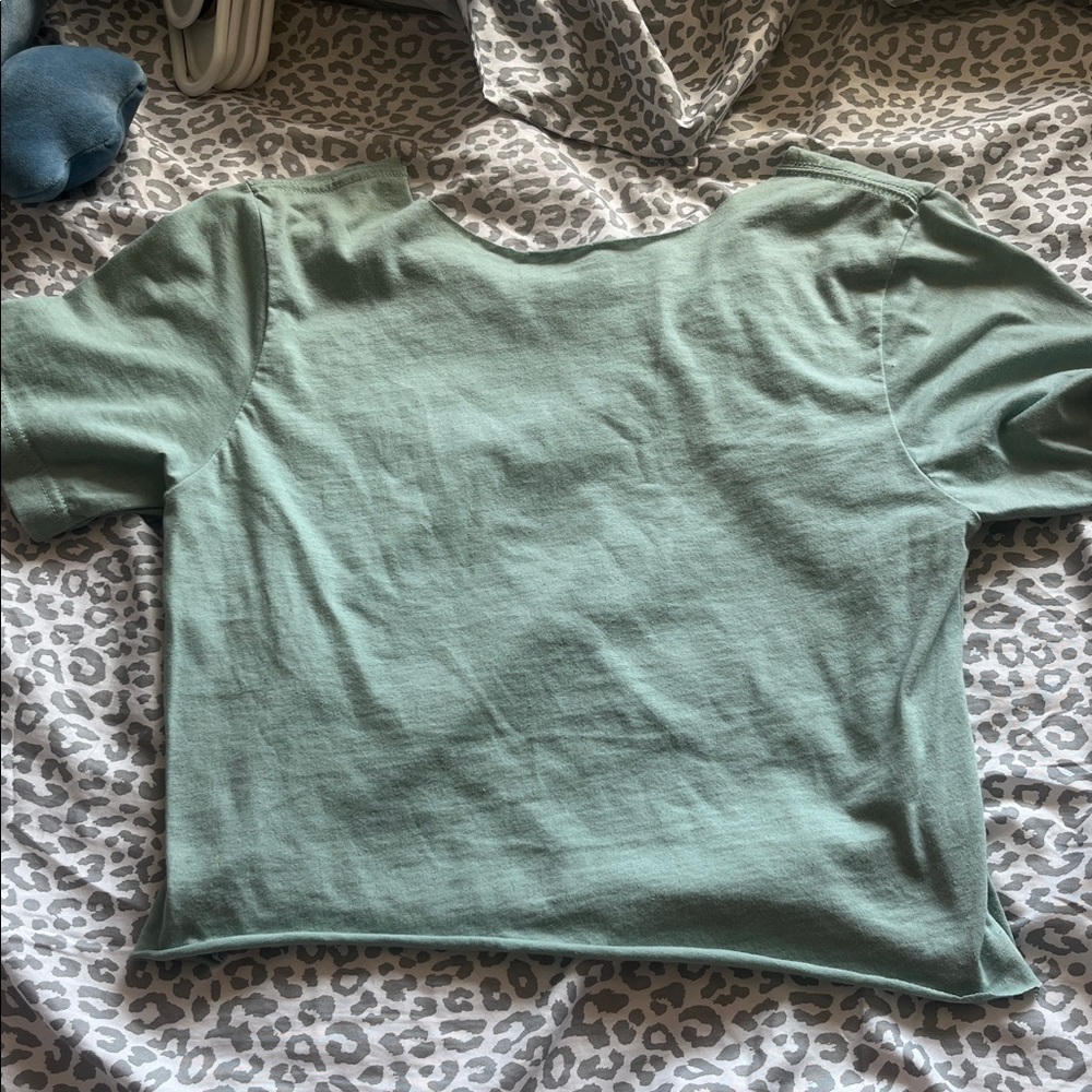 Inspirational Green Tee with Bold Quote - Picture 2 of 2